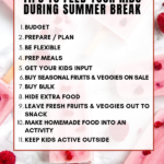 Tips to feed your kids during summer break