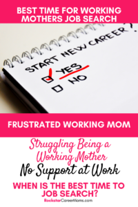 JOb search tips for working mother