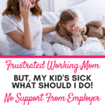 Frustrated working mother