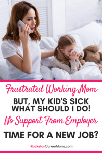 Frustrated working mother
