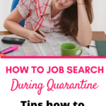 Step to job search during quarantine